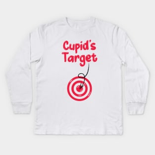 Cupid Bow, Cupid Arrow, Cupid Target Kids Long Sleeve T-Shirt